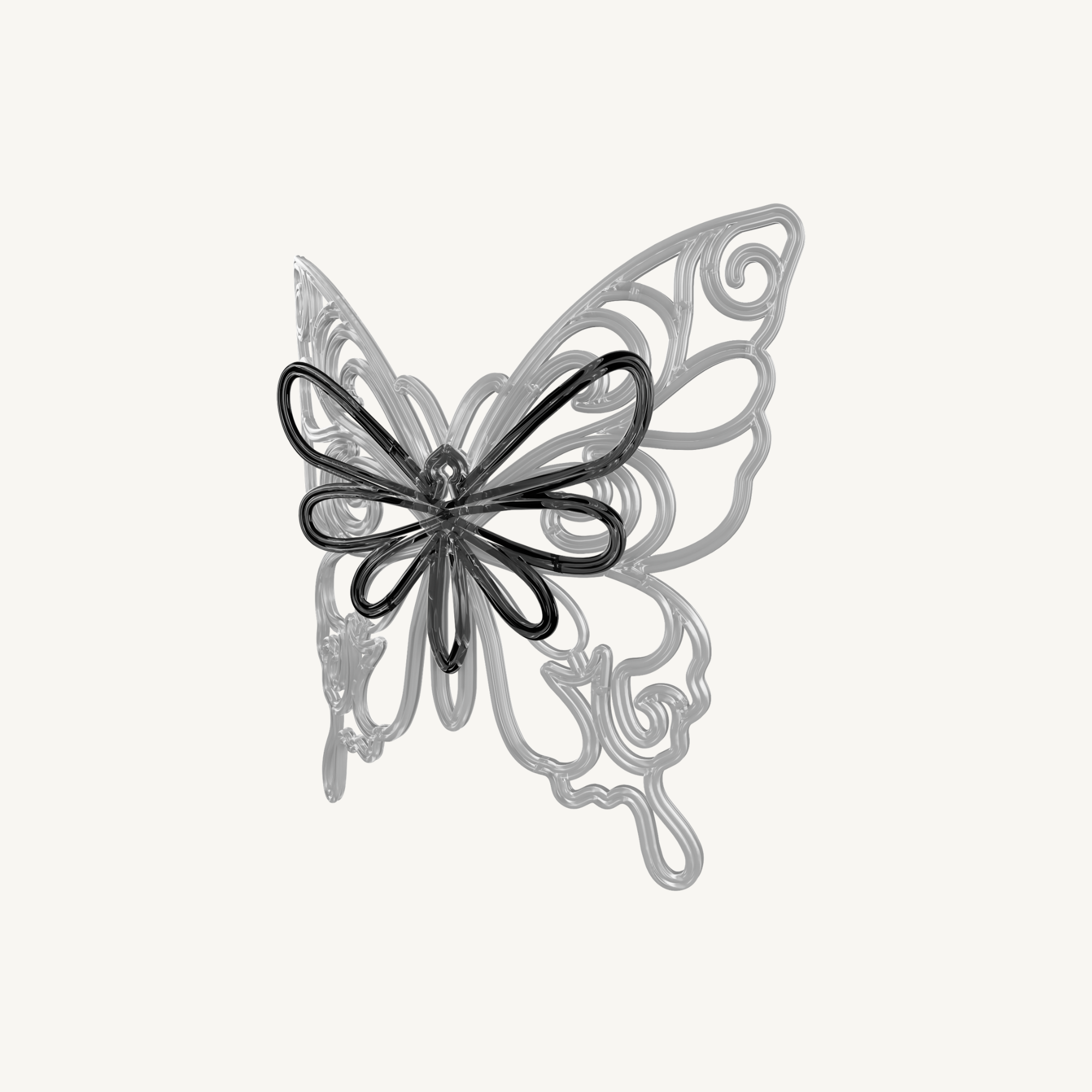 Décor suspension 3D Butterflyz H0,56 x L0,54 x P0,12m